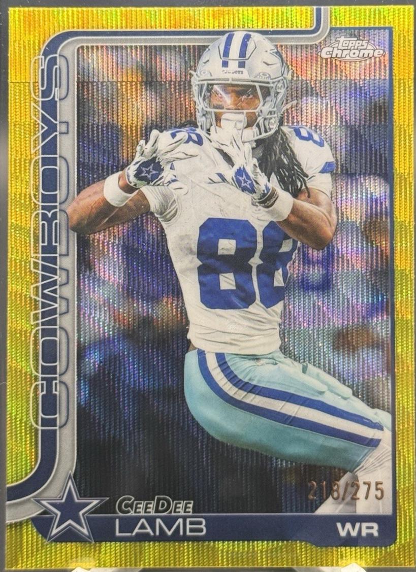 CeeDee Lamb [Yellow Wave Refractor] #76
