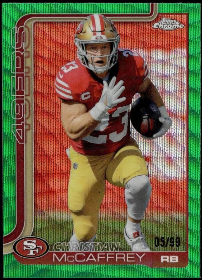 Christian McCaffrey [Green Wave Refractor] #263