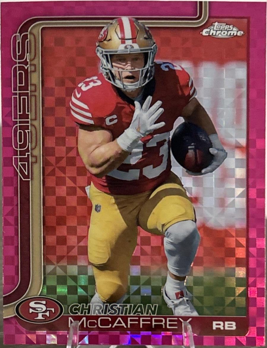 Christian McCaffrey [Hot Pink X-Fractor Refractor] #263