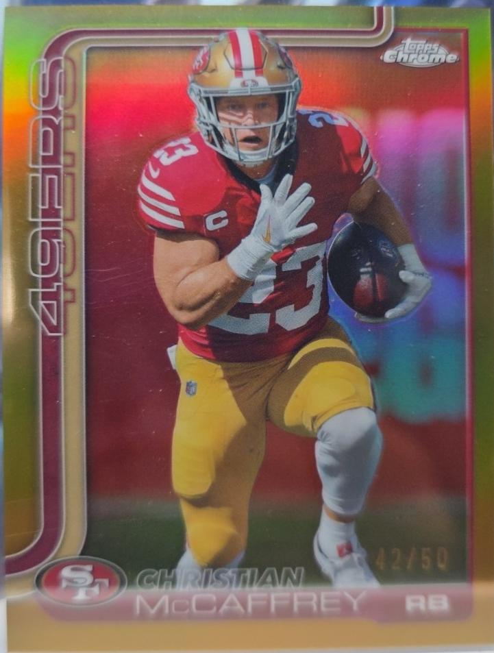 Christian McCaffrey [Leather Gold] #263