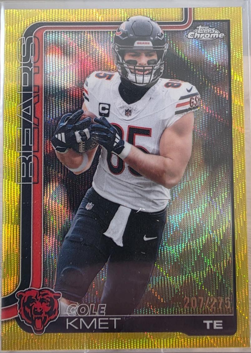 Cole Kmet [Yellow Wave Refractor] #51