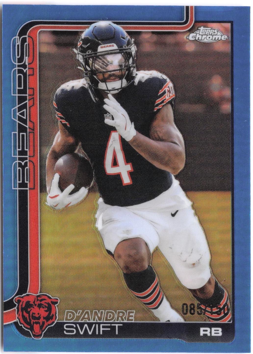 D'Andre Swift [Blue Refractor] #53