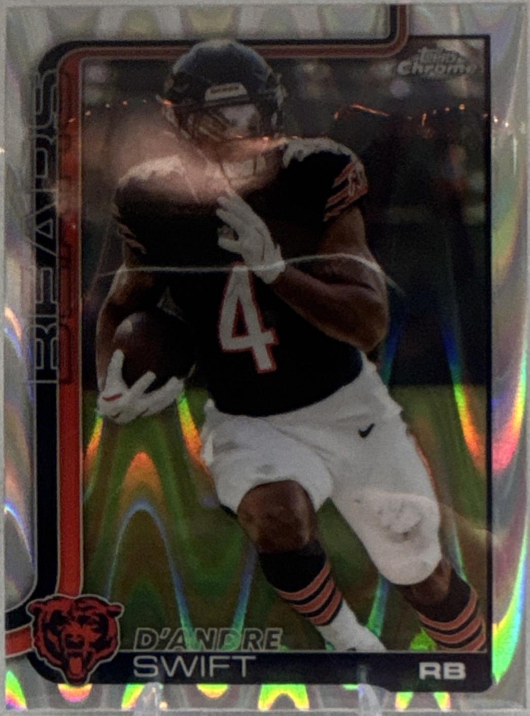 D'Andre Swift [Yellow Wave Refractor] #53