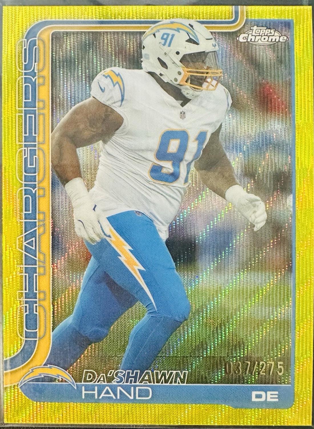 Da'Shawn Hand [Yellow Wave Refractor] #164