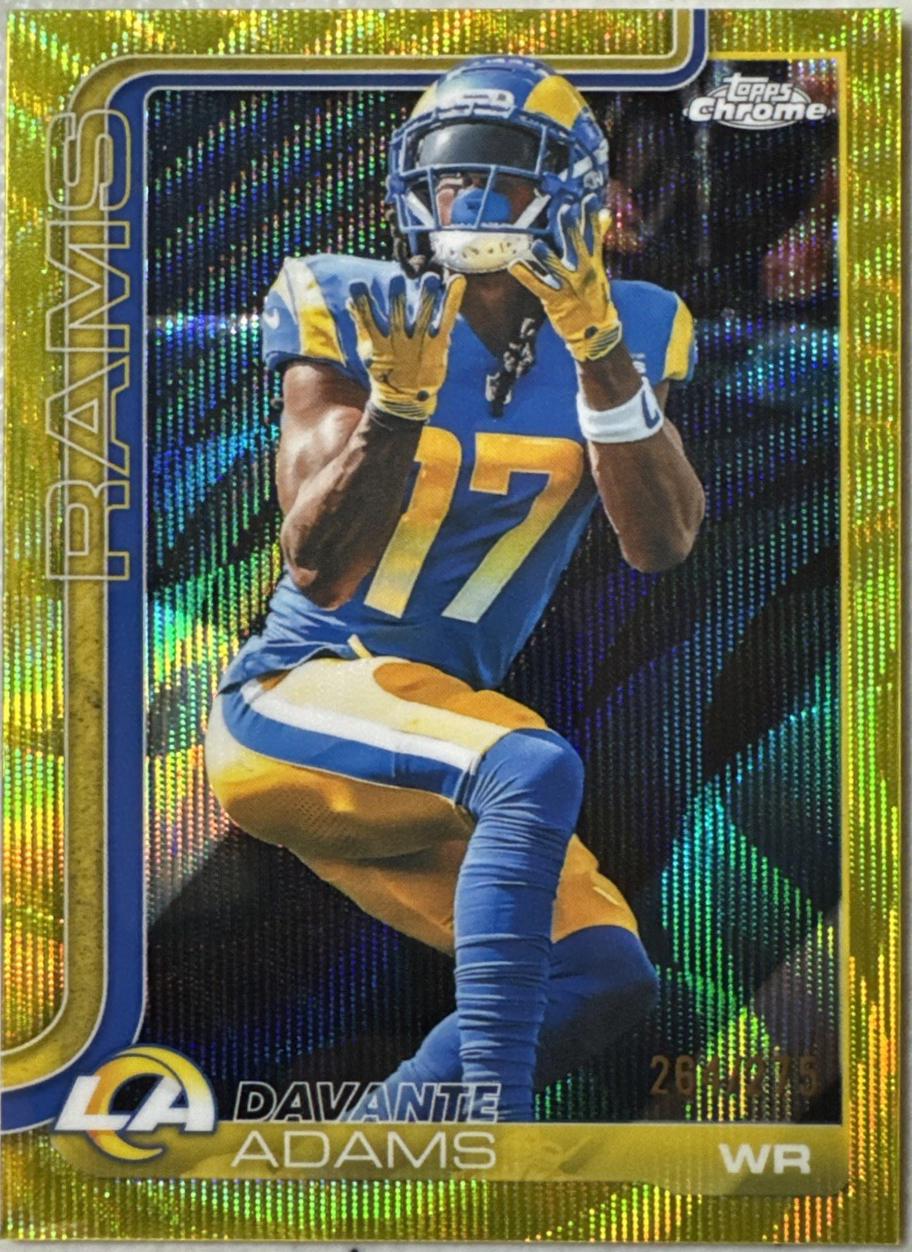 Davante Adams [Yellow Wave Refractor] #165