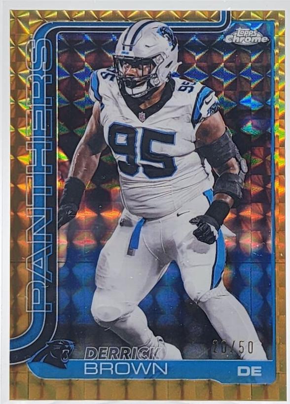 Derrick Brown [Gold Geometric Refractor] #47