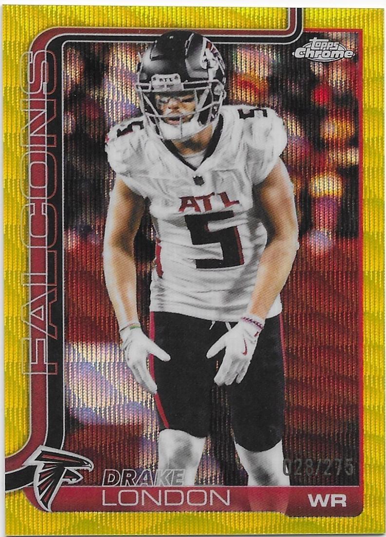 Drake London [Yellow Wave Refractor] #12