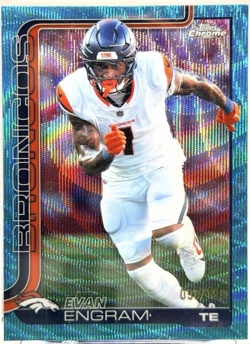 Evan Engram [Aqua Wave Refractor] #92