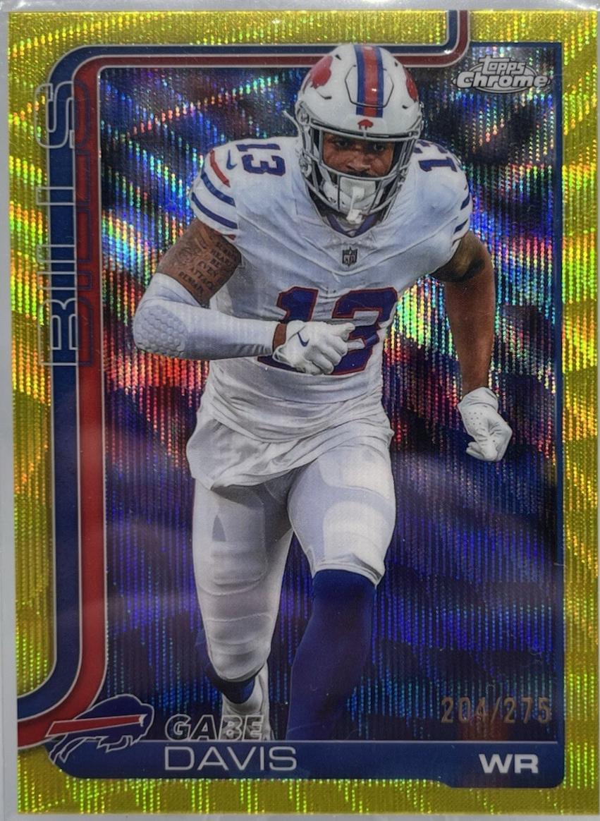 Gabe Davis [Yellow Wave Refractor] #142