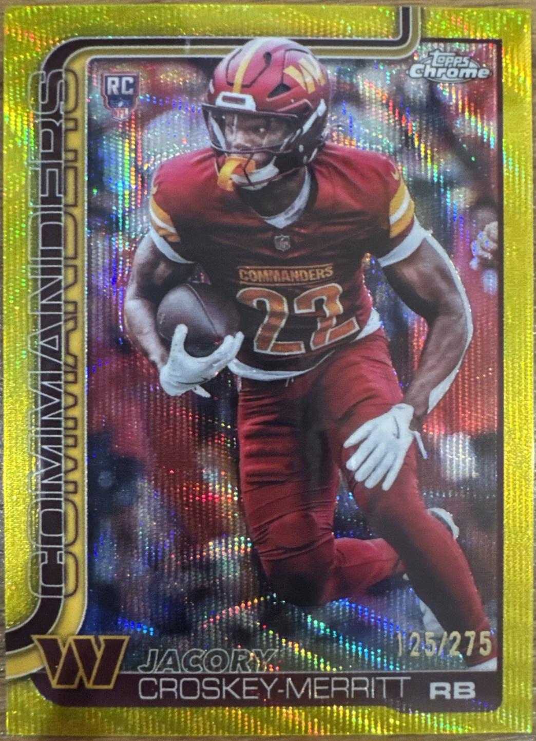 Jacory Croskey-Merritt [Yellow Wave Refractor] #387