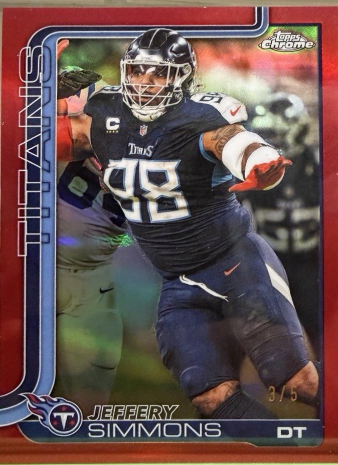 Jeffery Simmons [Red Refractor] #289