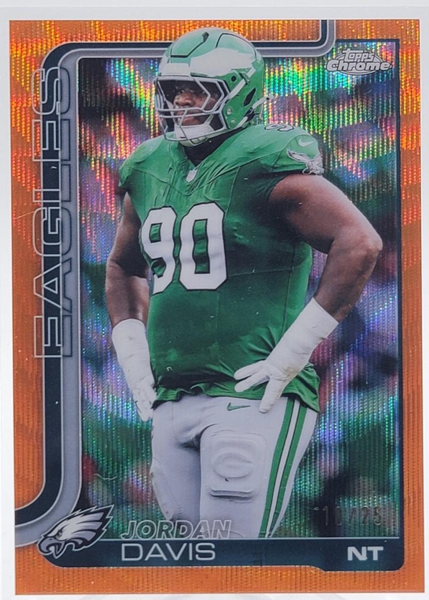 Jordan Davis [Orange Wave Refractor] #249