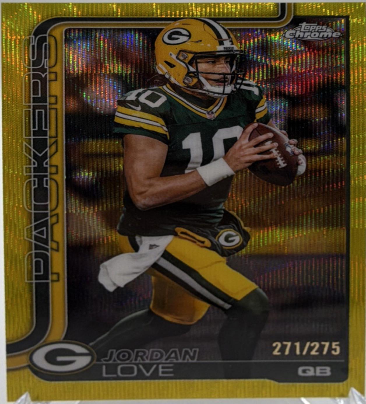 Jordan Love [Gold Wave Refractor] #109