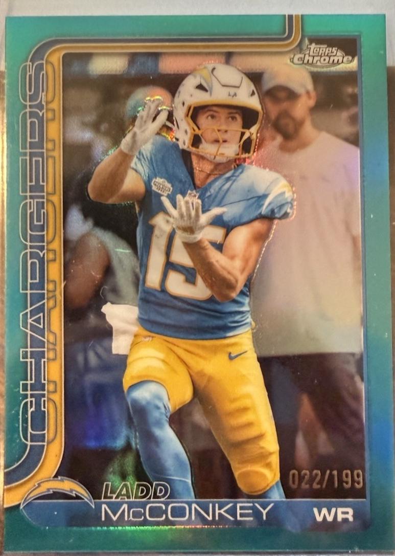 Ladd McConkey [Aqua Refractor] #156