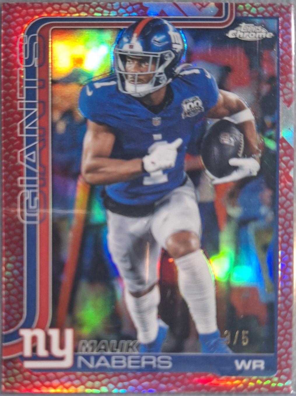 Malik Nabers [Red Refractor] #225