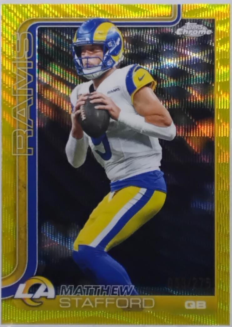 Matthew Stafford [Yellow Wave Refractor] #169