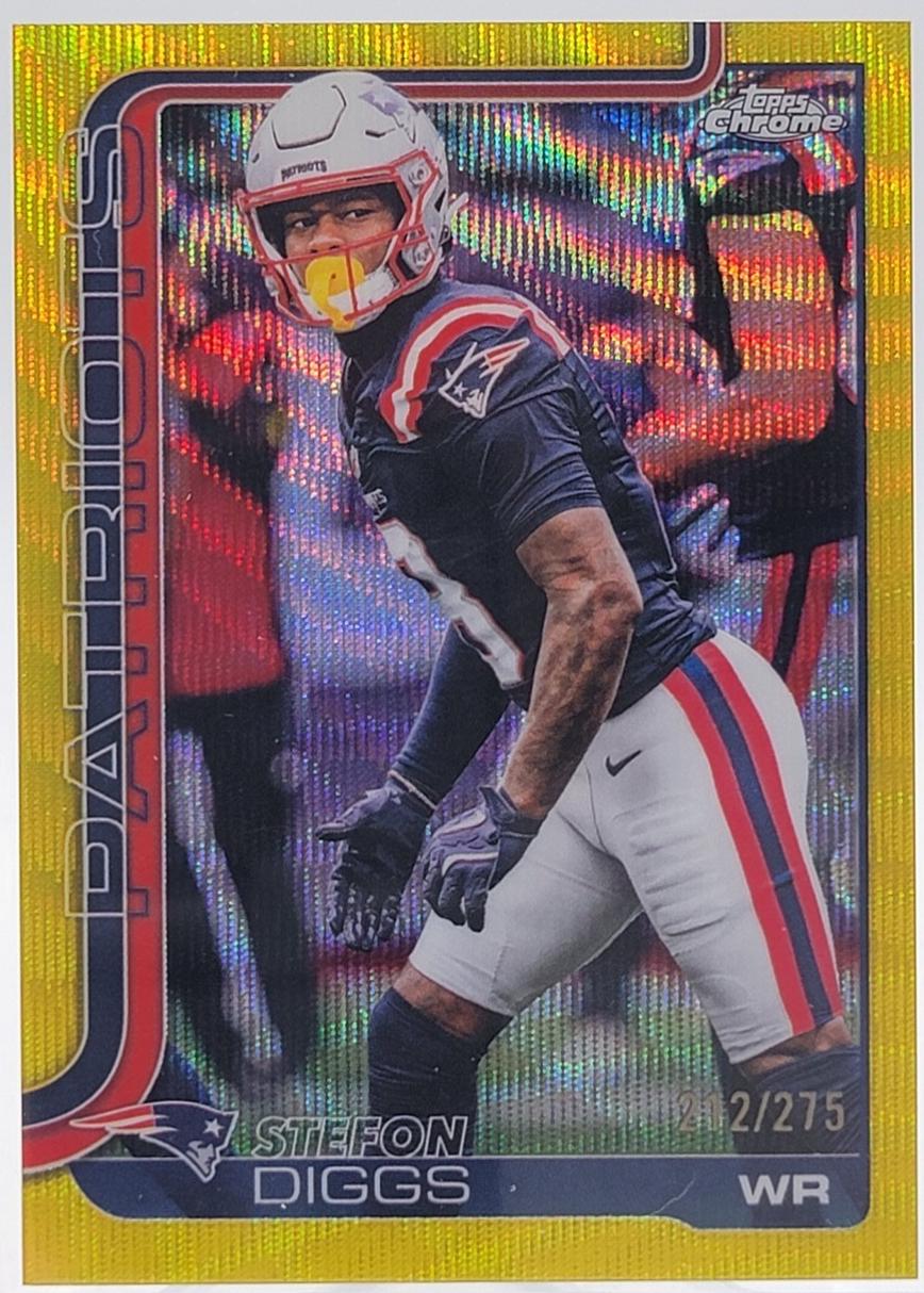 Stefon Diggs [Yellow Wave Refractor] #205