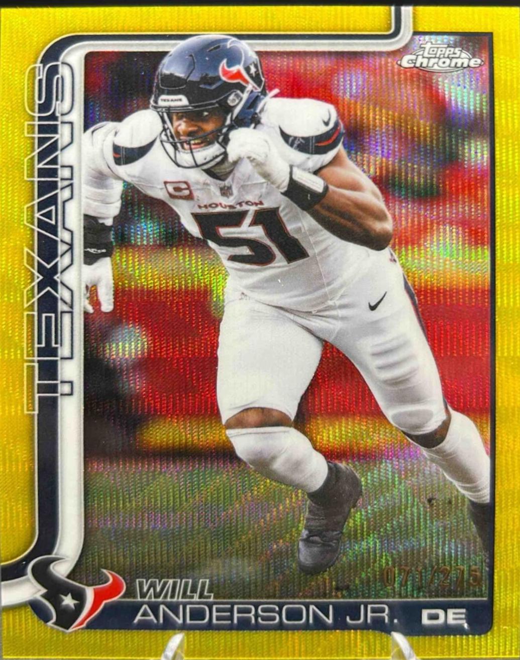 Will Anderson Jr. [Yellow Wave Refractor] #121