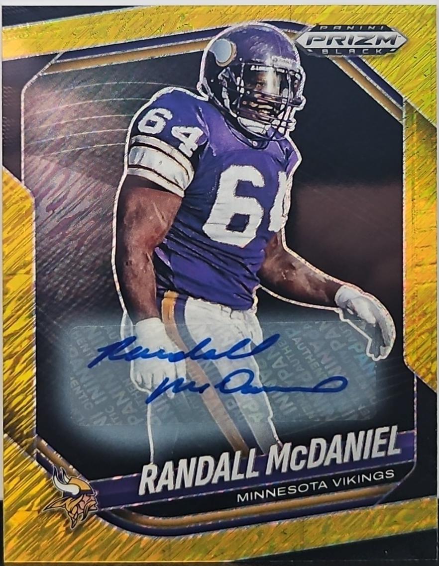 Randall McDaniel [Autograph Gold Shimmer] #91