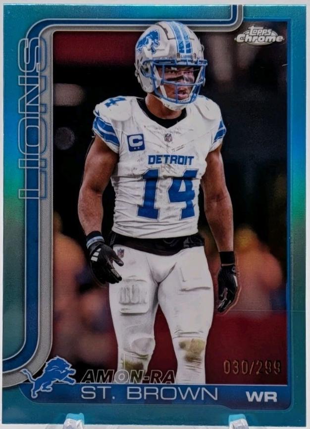 Amon-Ra St. Brown [Aqua Refractor] #98