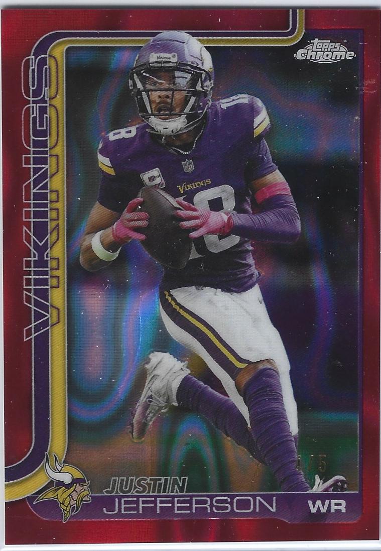 Justin Jefferson [Red Wave Refractor] #195