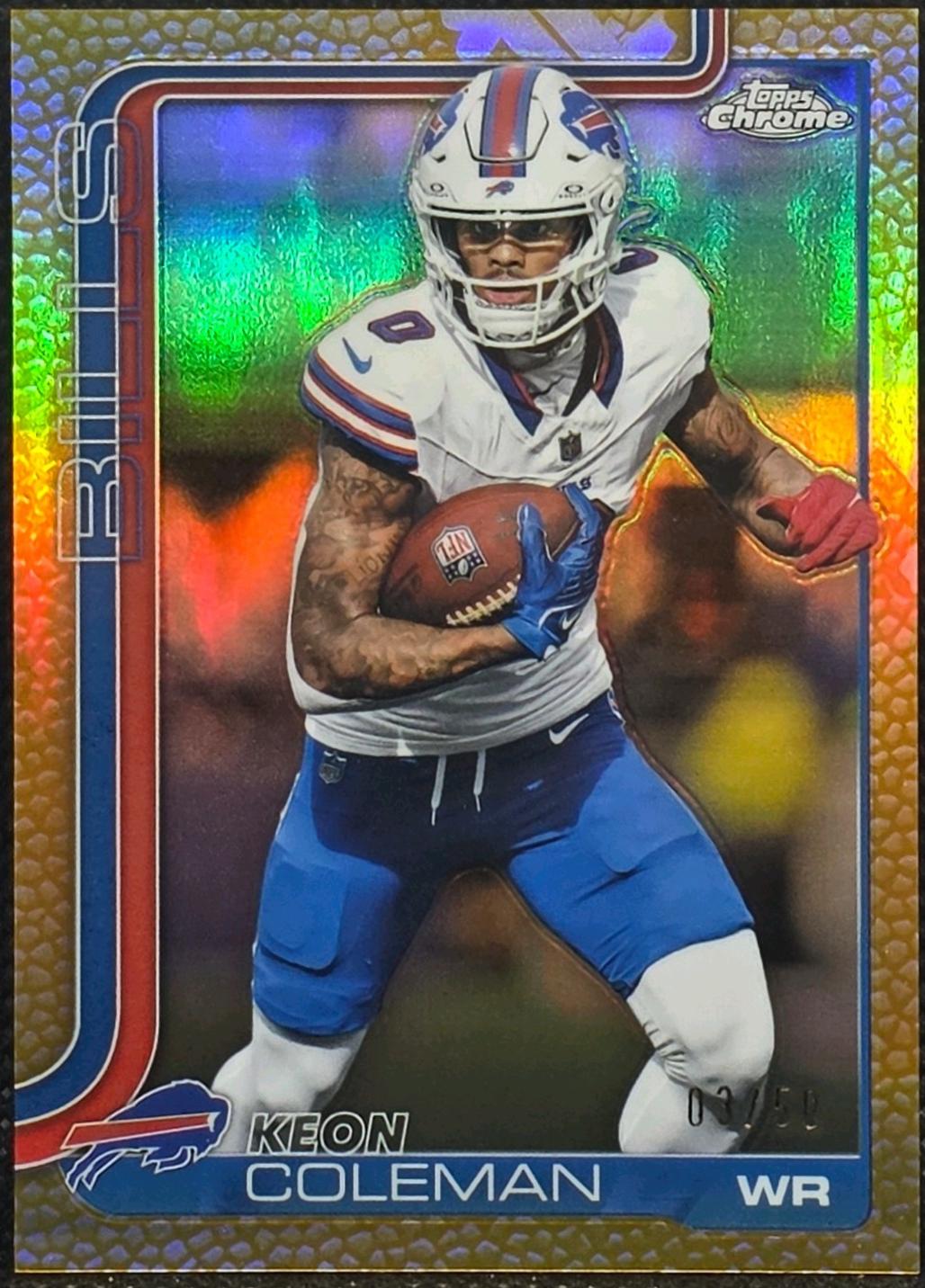 Keon Coleman [Leather Gold] #30