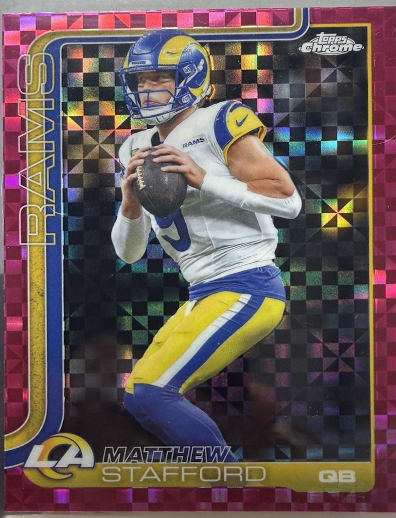 Matthew Stafford [Hot Pink X-Fractor Refractor] #169