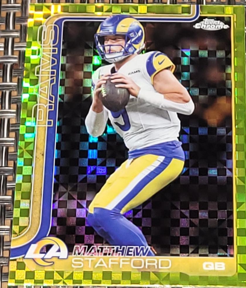 Matthew Stafford [Lime Green X-Fractor Refractor] #169