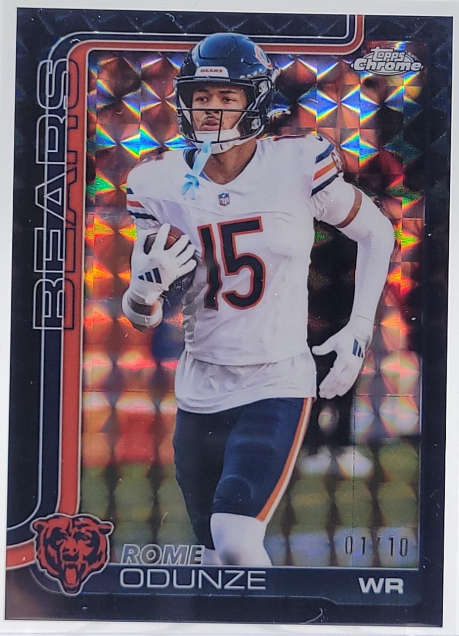 Rome Odunze [Black Geometric Refractor] #49