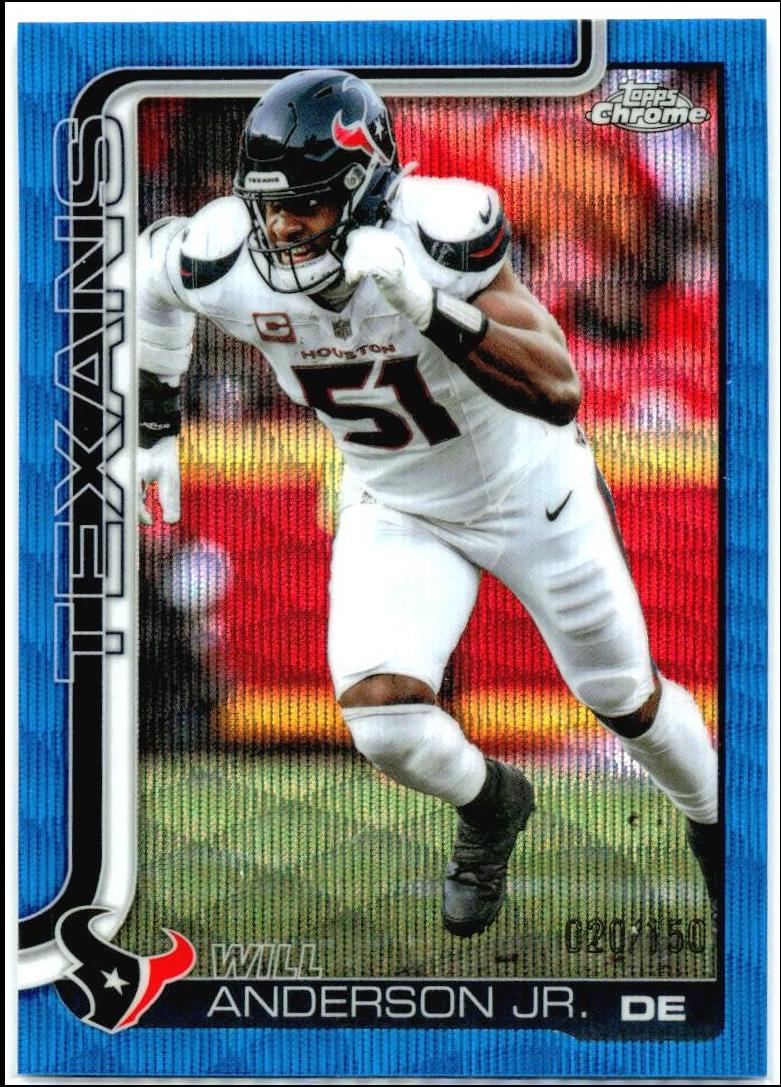Will Anderson Jr. [Blue Wave Refractor] #121