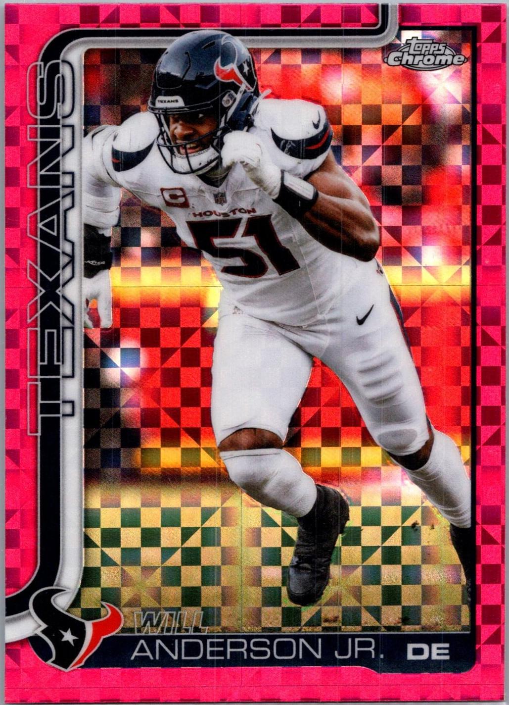 Will Anderson Jr. [Hot Pink X-Fractor Refractor] #121