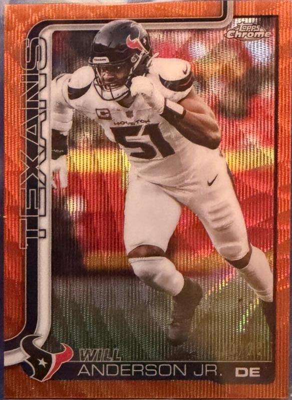 Will Anderson Jr. [Orange Wave Refractor] #121