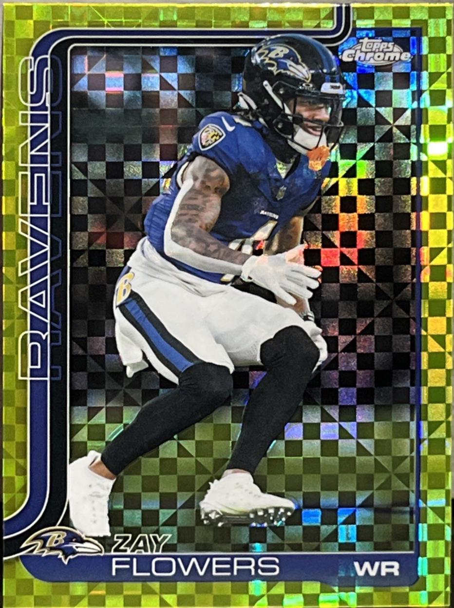 Zay Flowers [Lime Green X-Fractor Refractor] #22