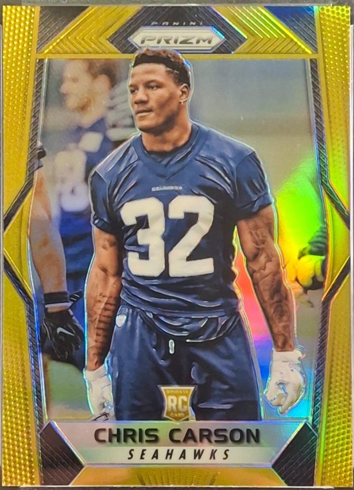 Chris Carson [Gold Prizm] #212