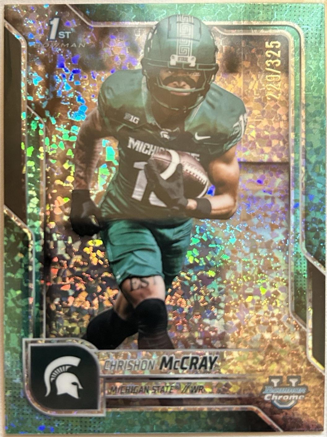 Chrishon McCray [Green Mini-Diamond Refractor] #155
