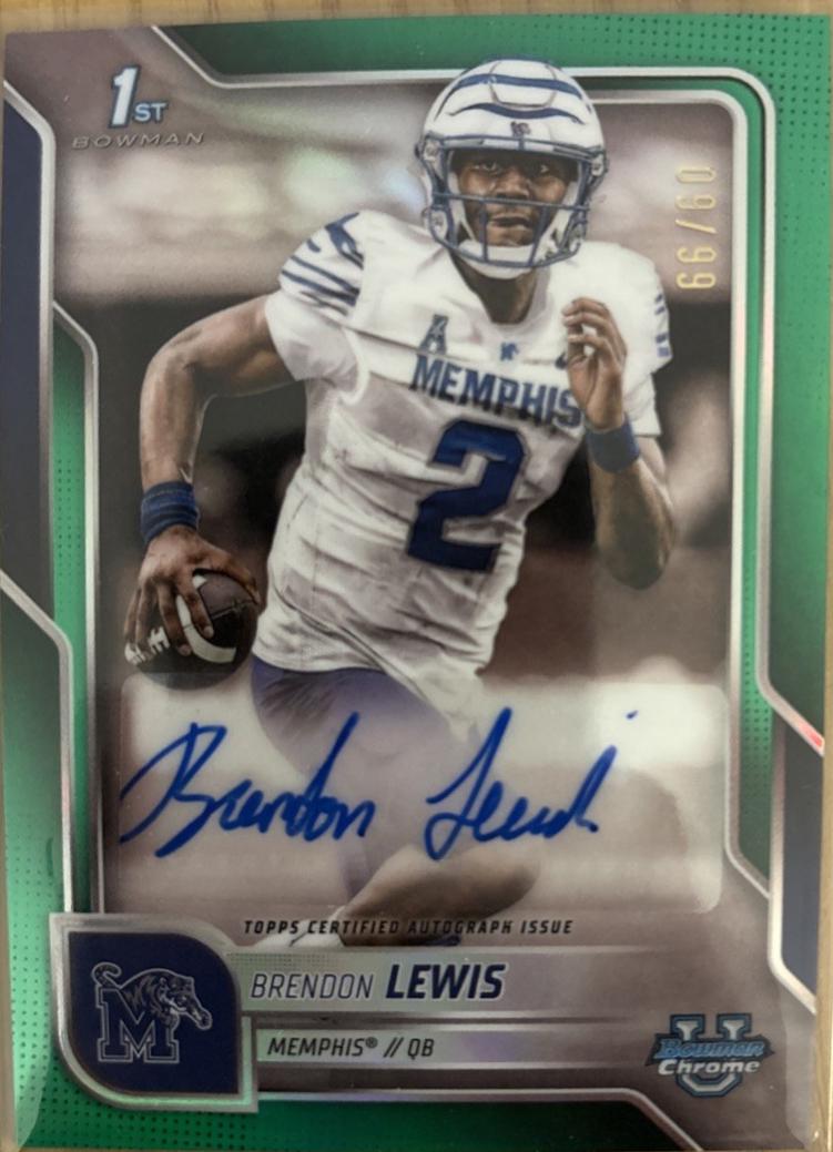 Brendon Lewis [Green Refractor] #BCA-BL