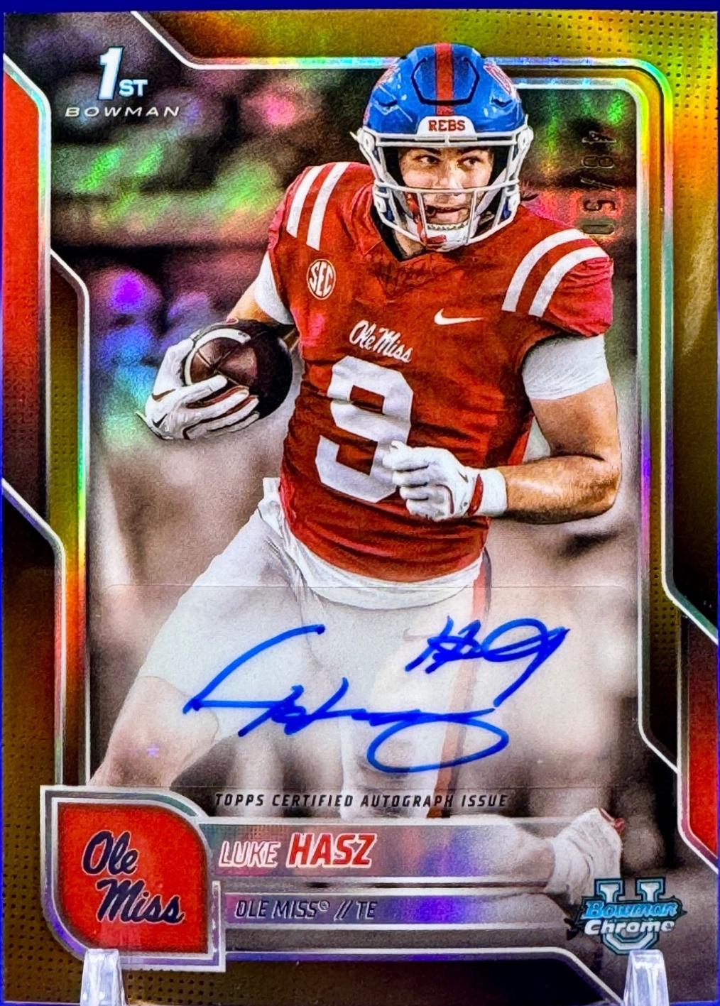 Luke Hasz [Gold Refractor] #BCA-LH