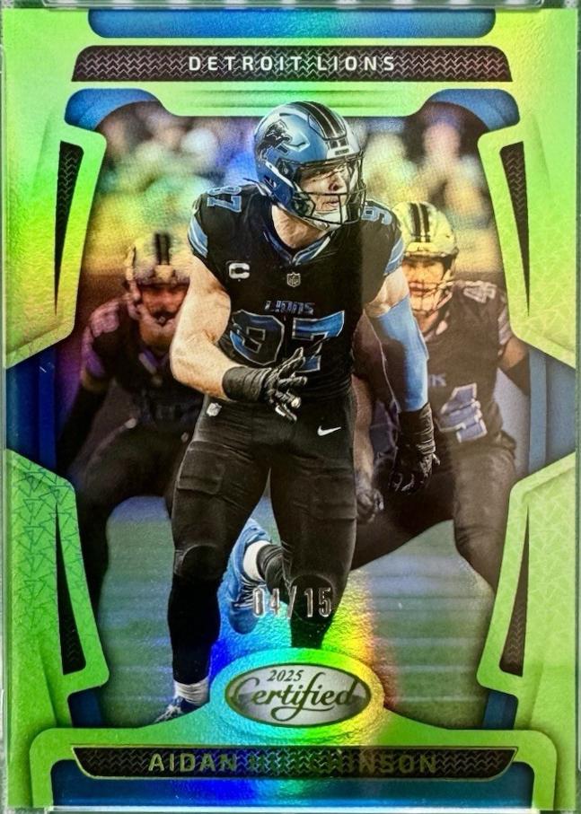 Aidan Hutchinson [Lime Green Mirror] #32