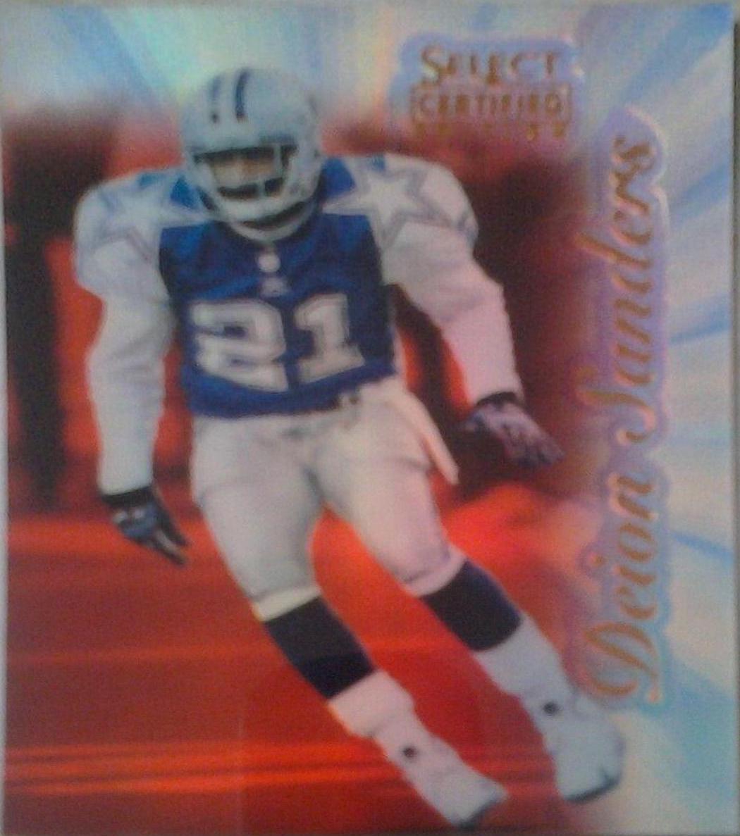Deion Sanders [Premium Stock Mirror Red] #48