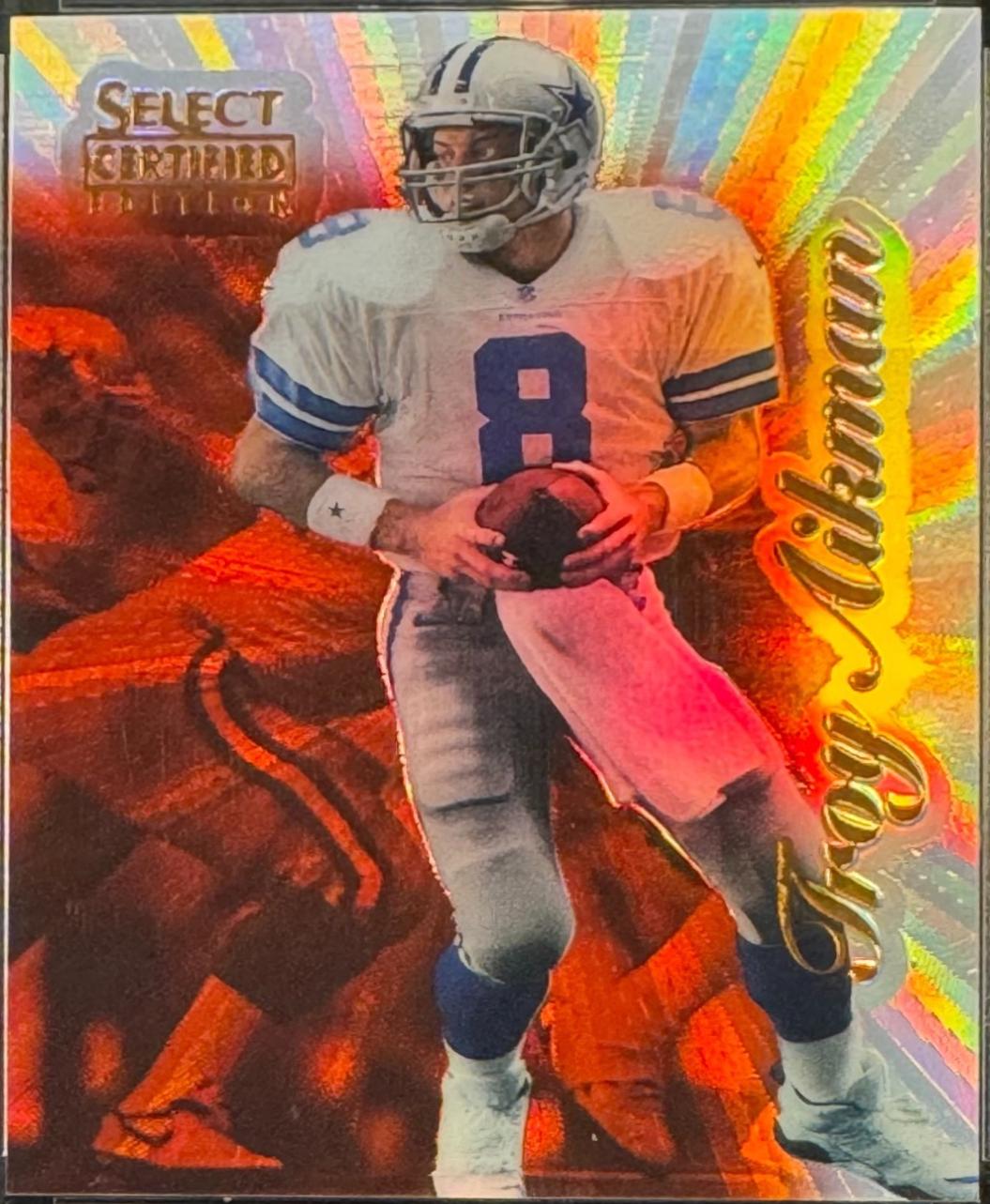 Troy Aikman [Premium Stock Mirror Red] #54
