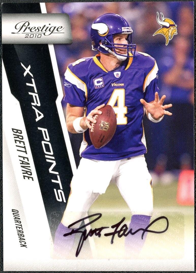 Brett Favre [Xtra Points Black Autograph] #109