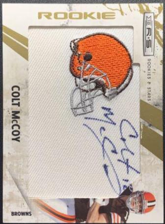 Colt McCoy [Patch Autograph Blue Team Logo] #262