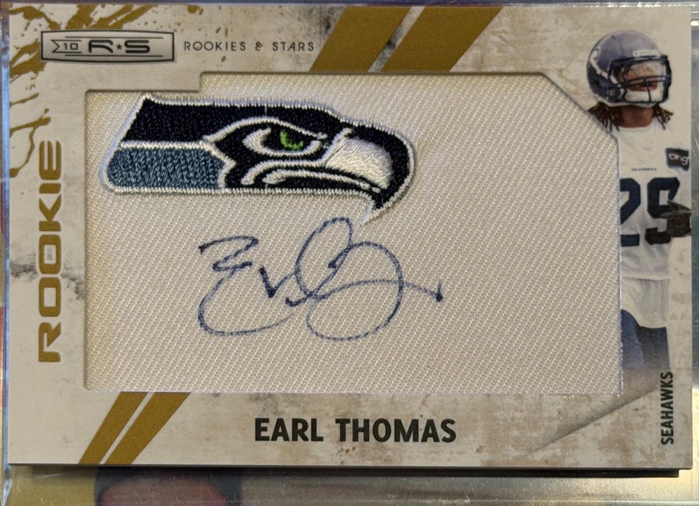 Earl Thomas [Patch Autograph Blue Team Logo] #270