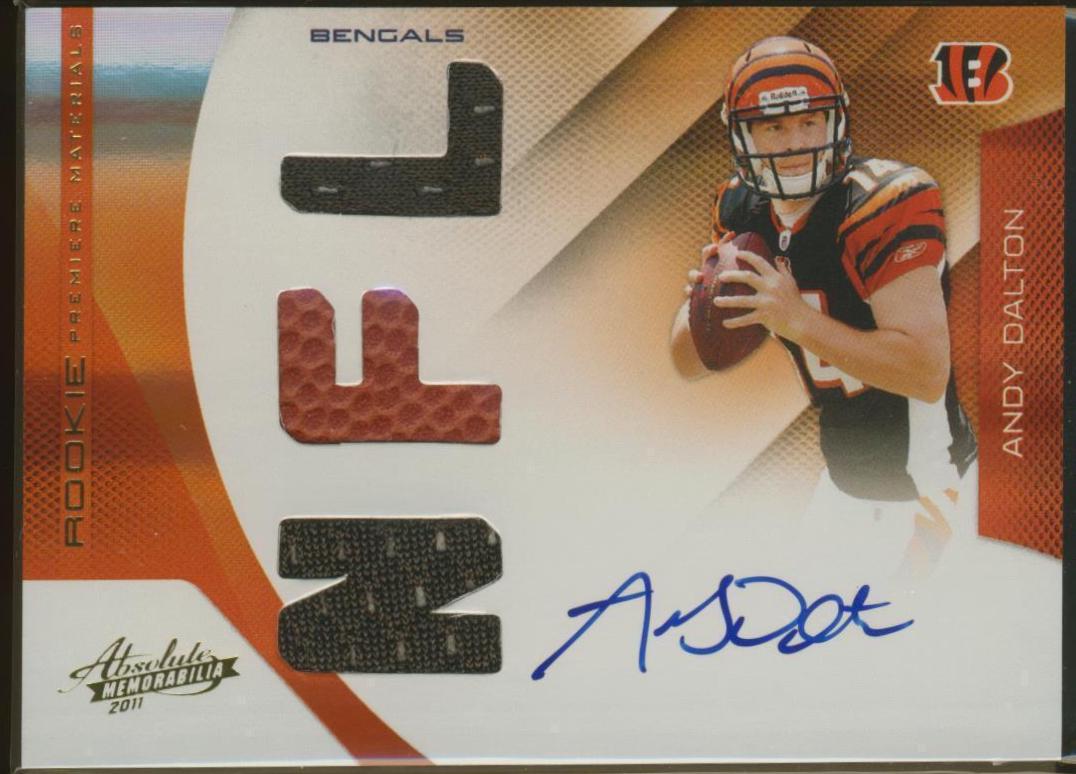 Andy Dalton [Rookie Premiere Material Autograph] #201