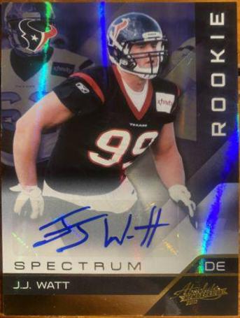 J.J. Watt [Spectrum Platinum Autograph] #156