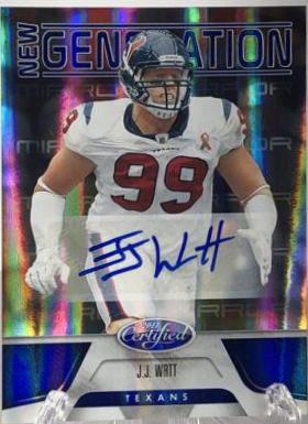 J.J. Watt [Mirror Blue Autograph] #186