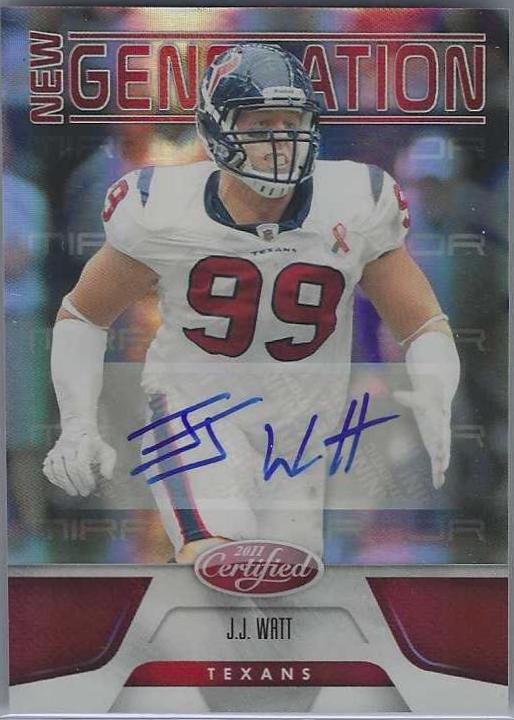 J.J. Watt [Mirror Red Autograph] #186