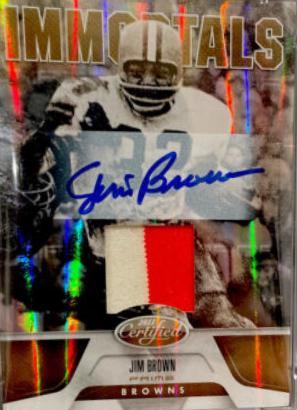 Jim Brown [Mirror Gold Jersey Autograph] #295