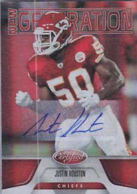 Justin Houston [Mirror Gold Autograph] #200