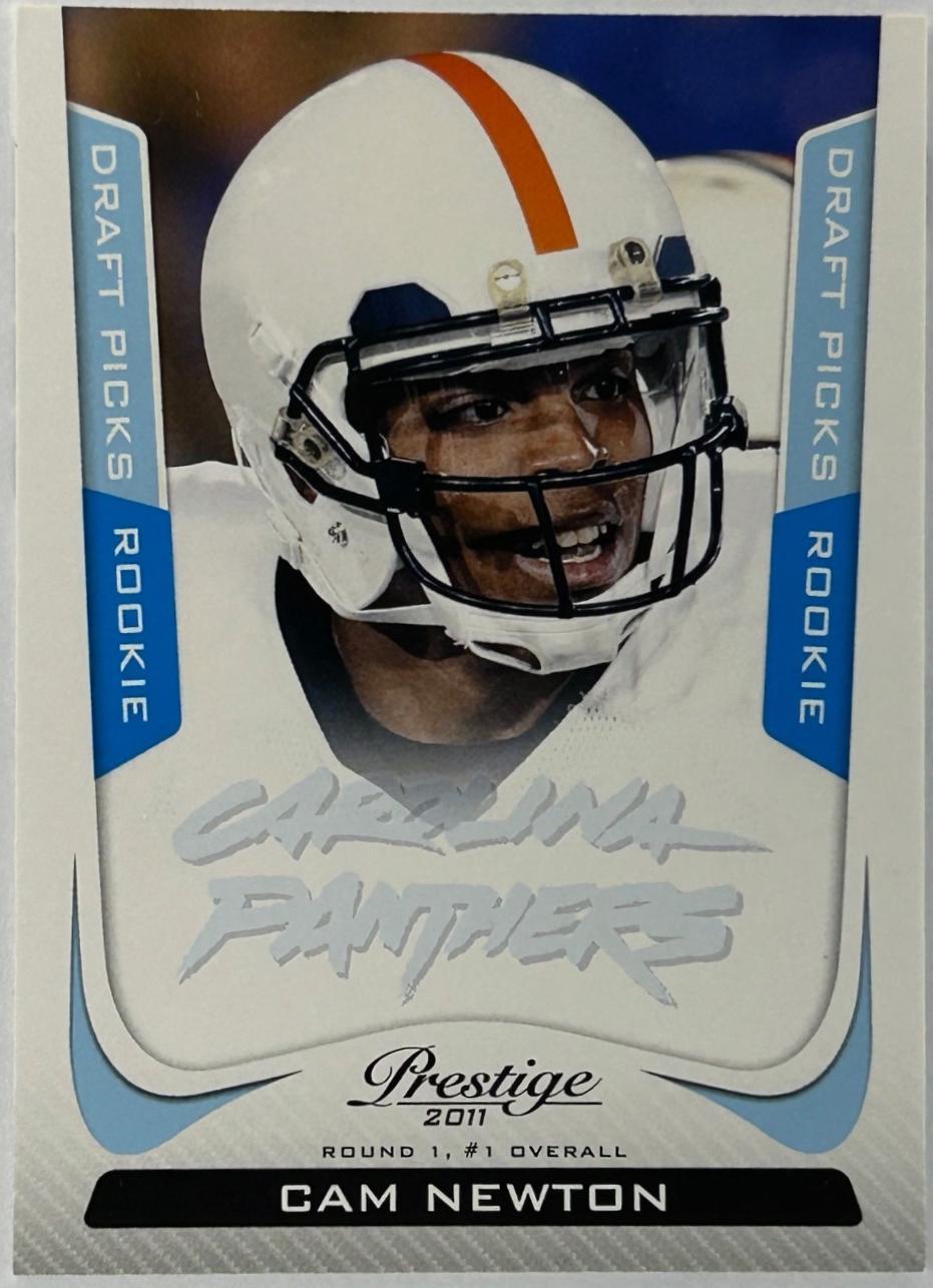 Cam Newton [Ghosted Team Name Draft Picks Light Blue] #214